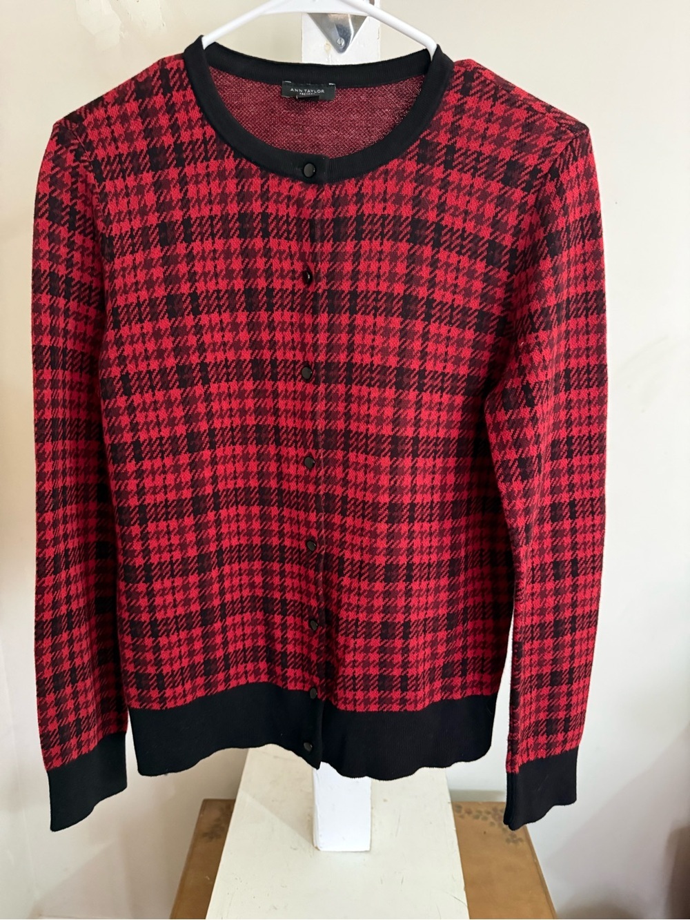 Ann Taylor Houndstooth Cardigan
